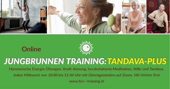 Jungbrunnen-Training Tanadva Plus über Zoom